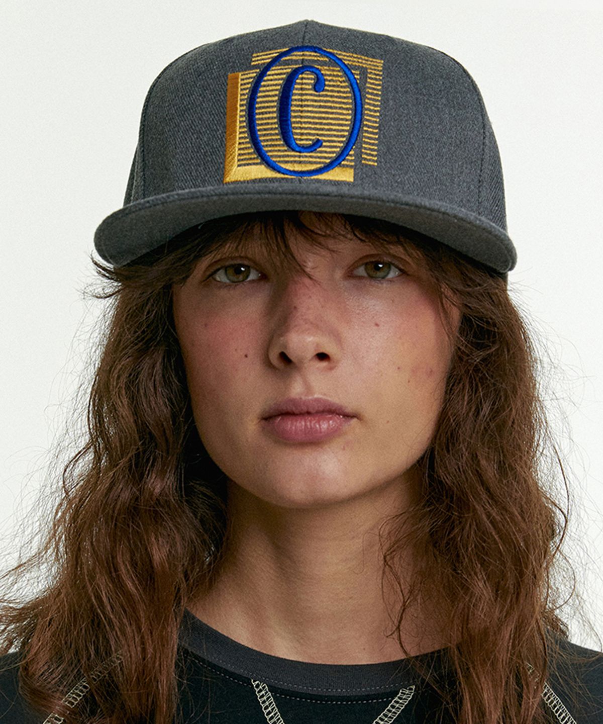 테켓(TEKET) Memo Fitted Cap Melange Gray