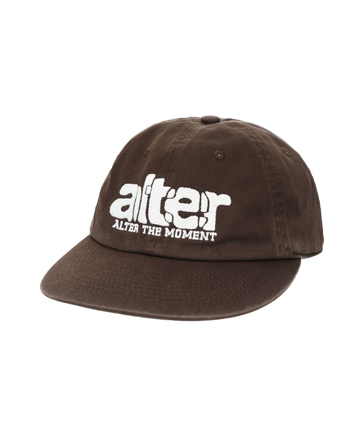 얼터 스튜디오(ALTER STUDIO) Washed Volume Logo Cap_Brown