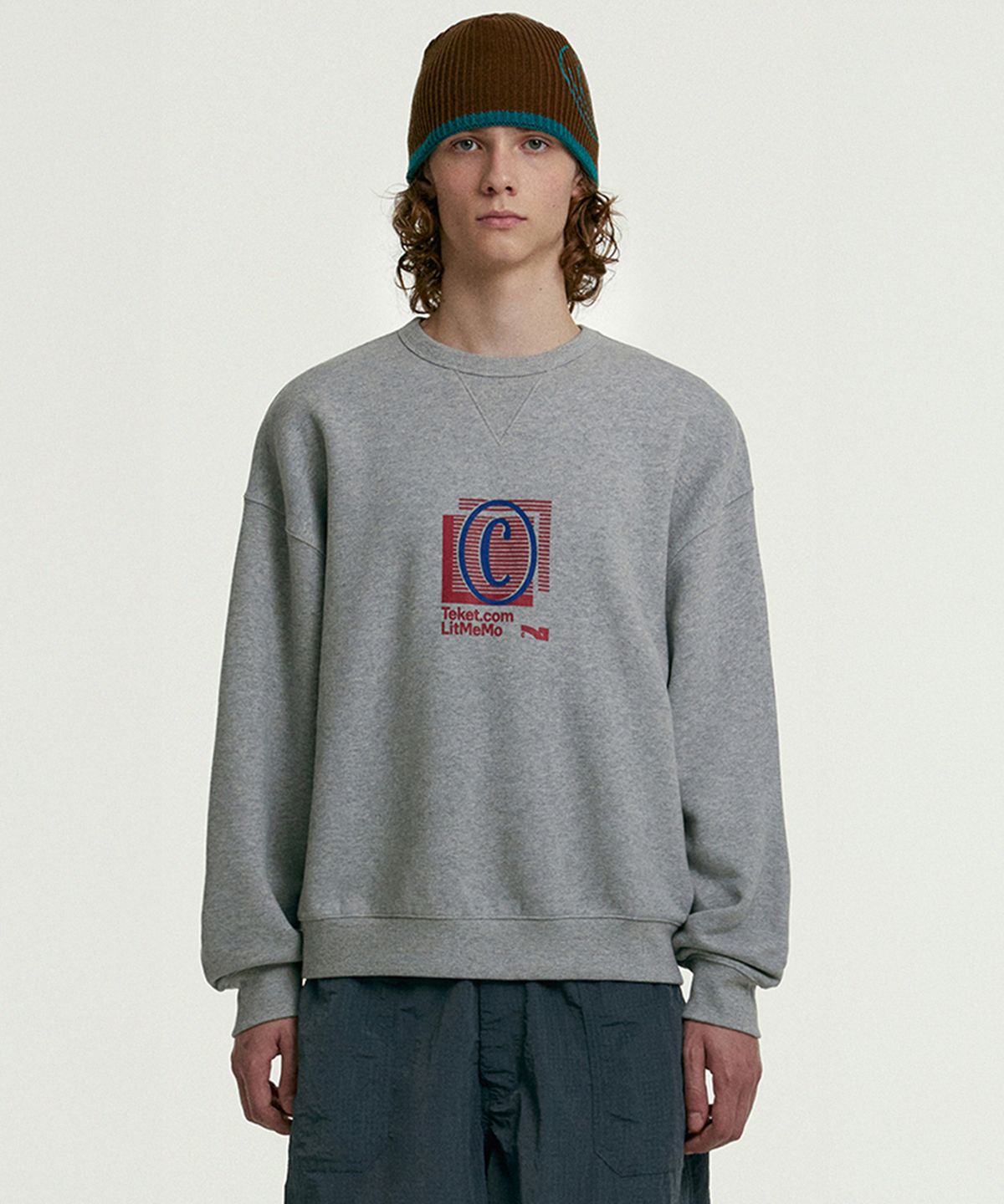 테켓(TEKET) Memo Sweatshirt Melange Gray