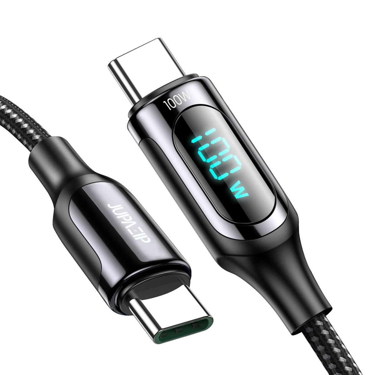 주파집(JUPAZIP) LED 디스플레이 100w C to C 고속충전 케이블 1m