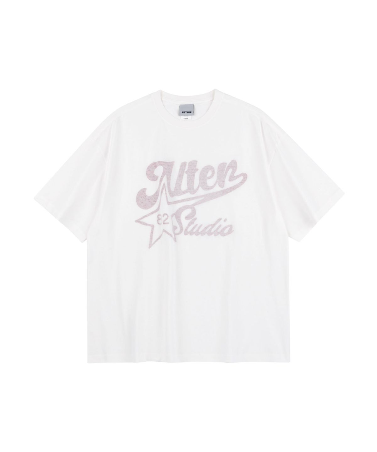 얼터 스튜디오(ALTER STUDIO) Retro Reverse Print T-shirt_White