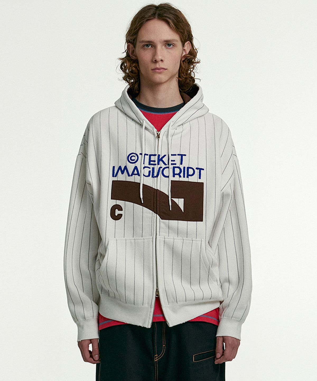 테켓(TEKET) Litmemo Zip-Up Hoodie White