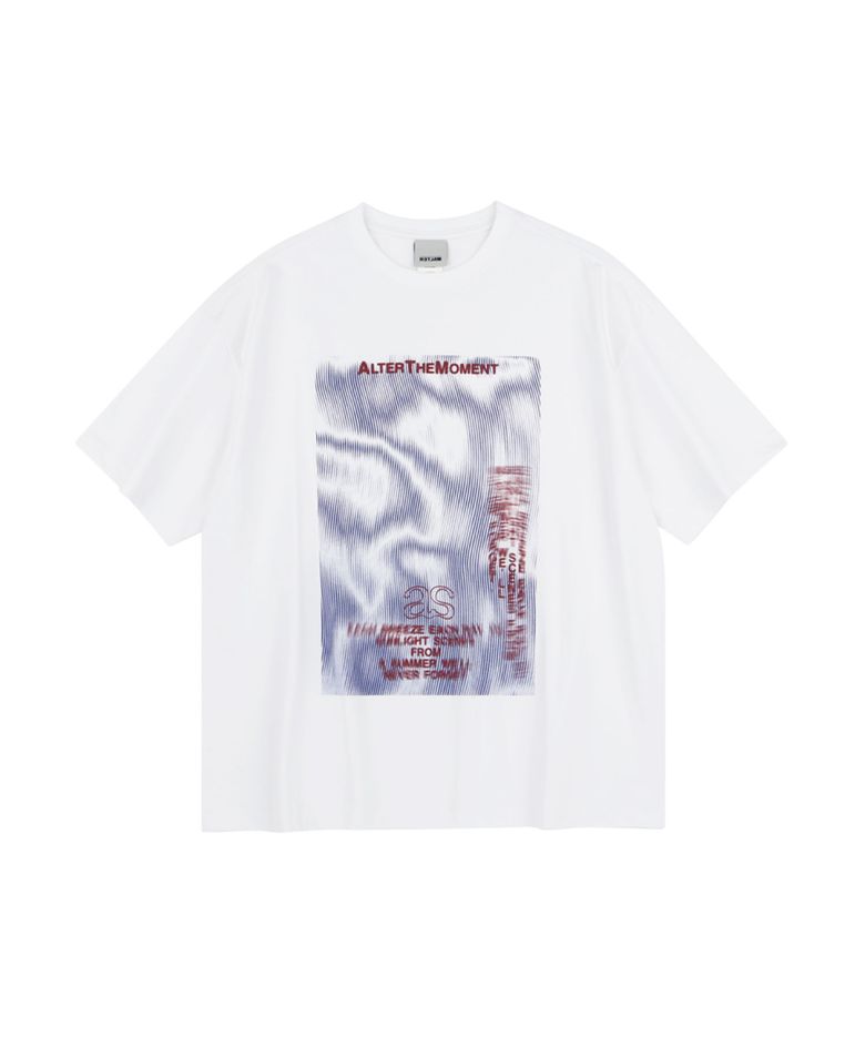 Moment Wave Print T-shirt_White