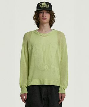 Joytamin Roll Knit Sweater Yellow