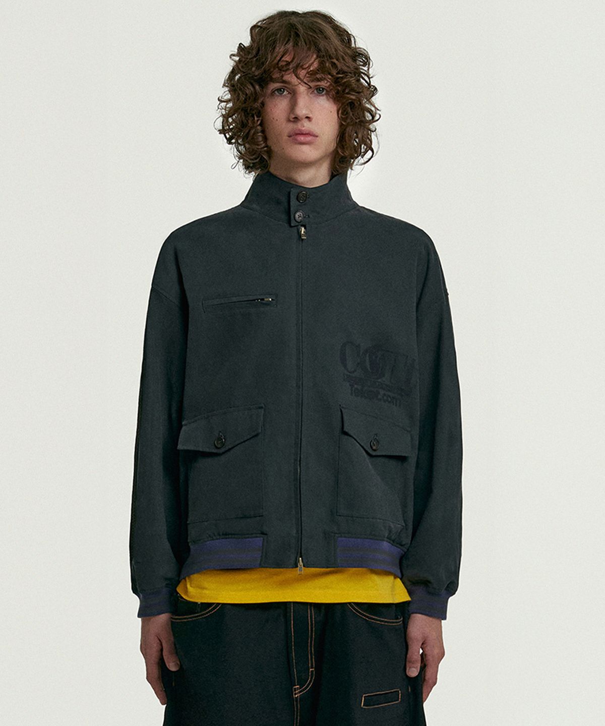 테켓(TEKET) CCTT Canvas Blouson Jacket Charcoal
