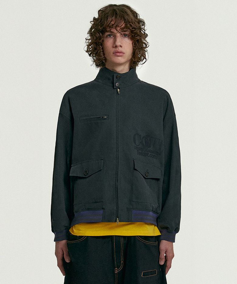 CCTT Canvas Blouson Jacket Charcoal