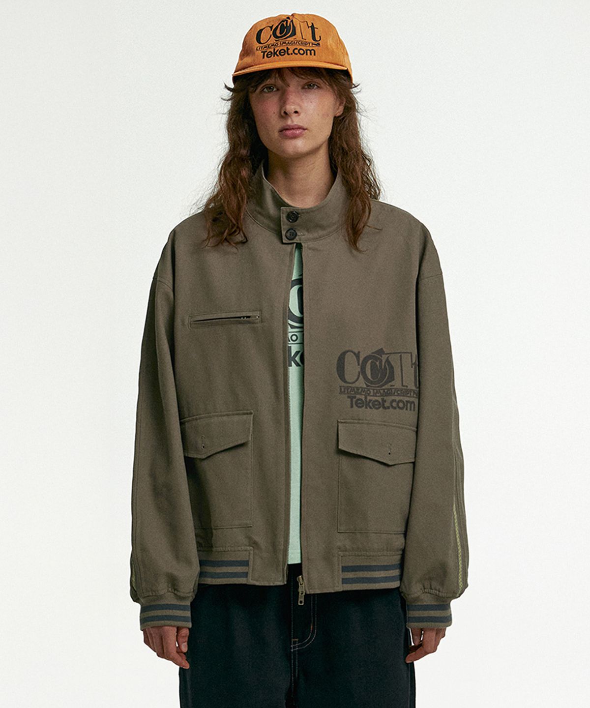 테켓(TEKET) CCTT Canvas Blouson Jacket Brown