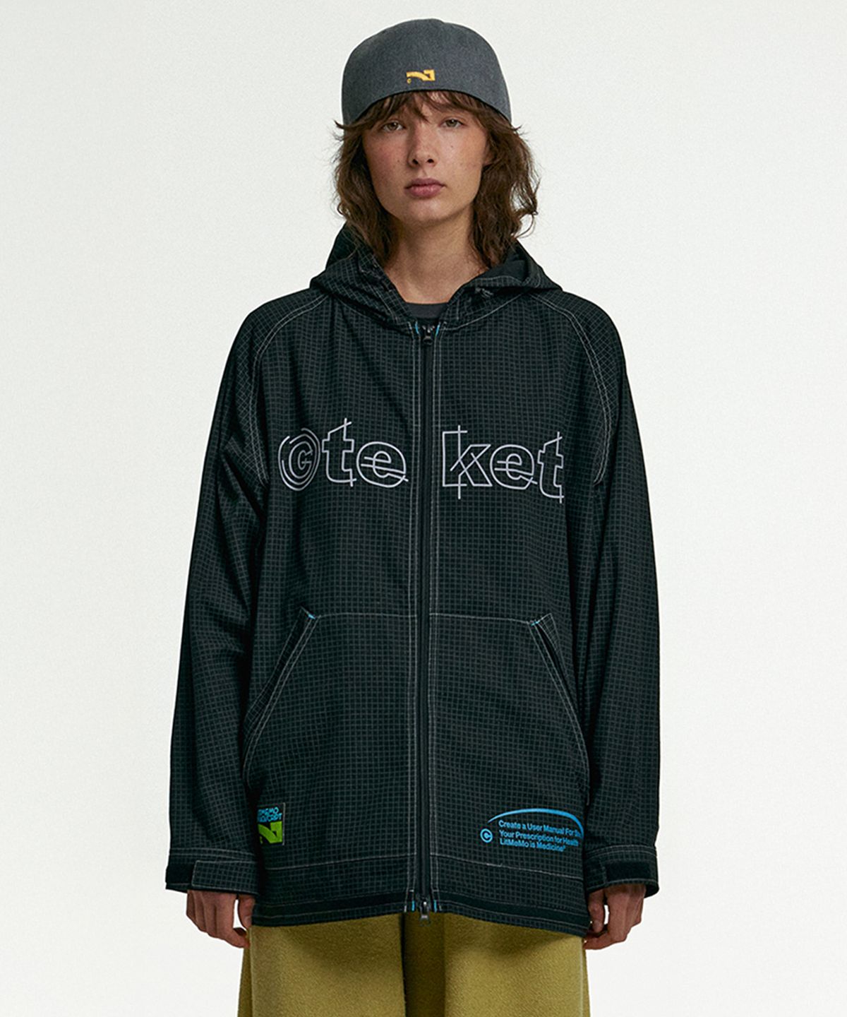 테켓(TEKET) Sketch CT Hooded Jacket Black