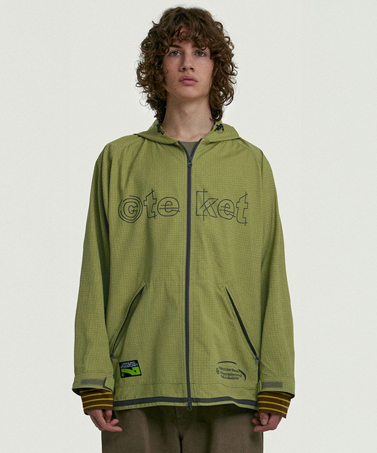 테켓(TEKET) Sketch CT Hooded Jacket Green