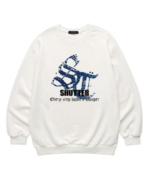 ST LOGO 맨투맨 (SLS034) 화이트