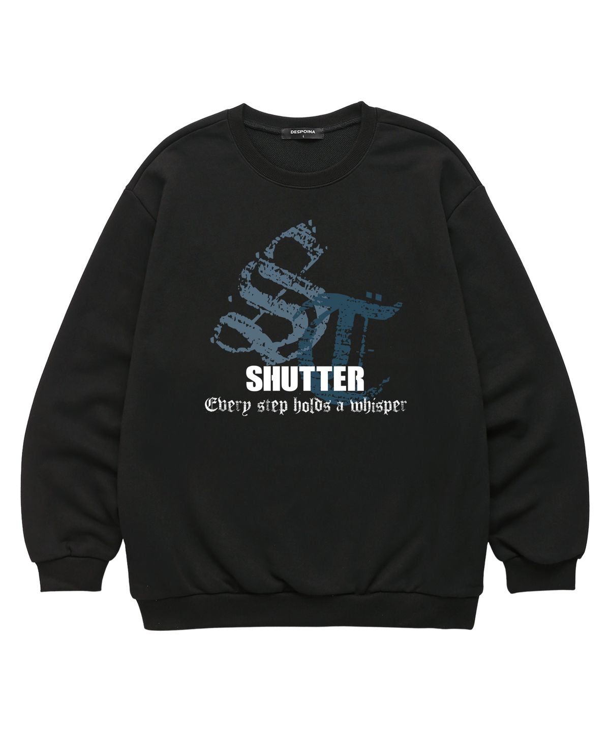 셔터(SHUTTER) ST LOGO 맨투맨 (SLS034) 블랙
