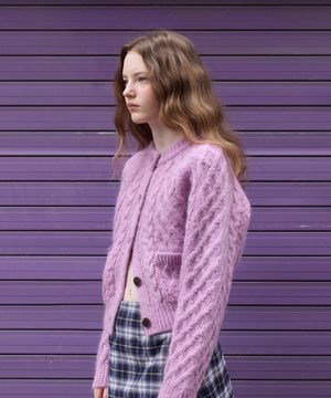 디안 키드모헤어 케이블 가디건_Diane Cardigan _4colors