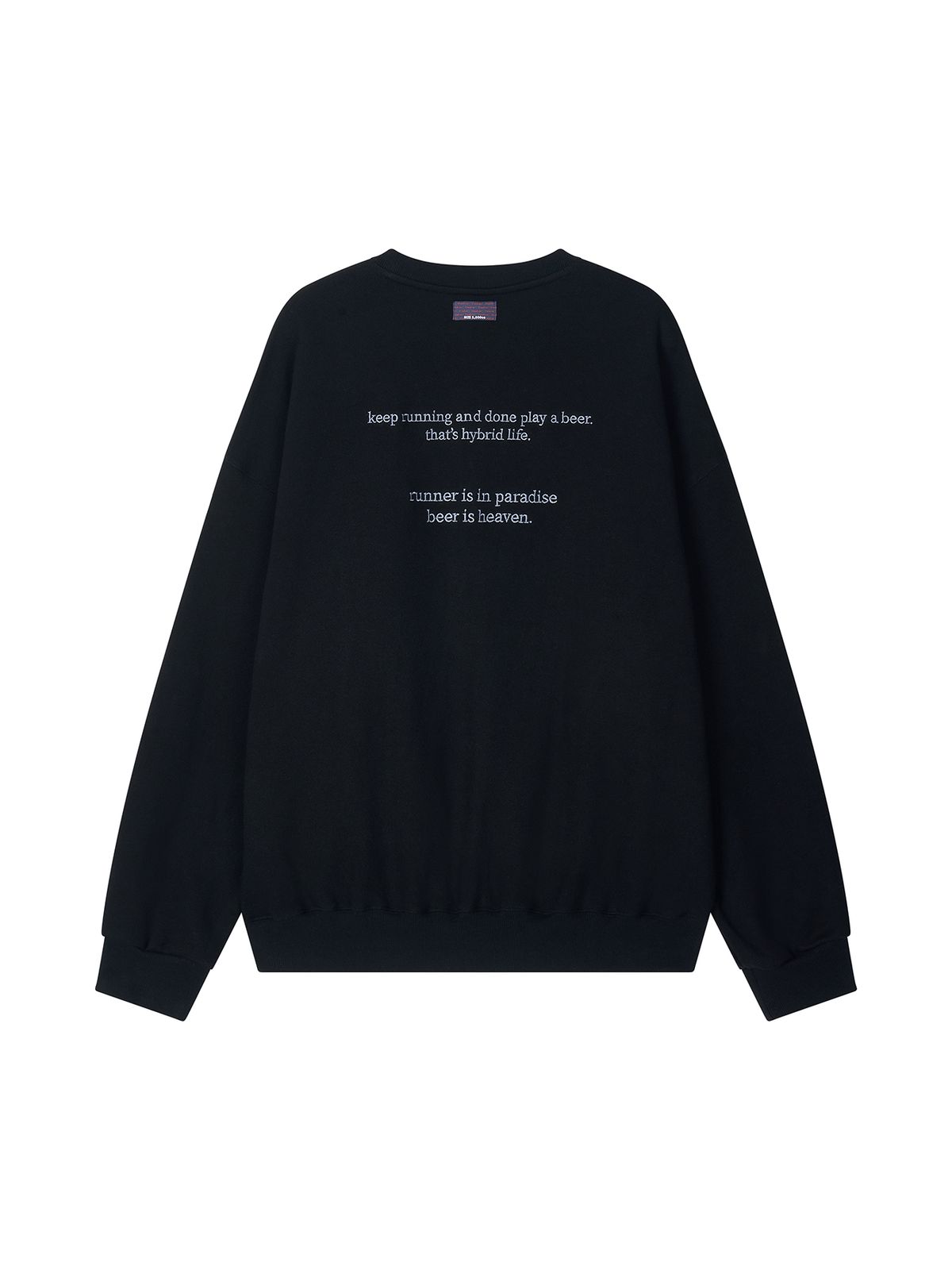 런던(RUNDONE) SLOGAN SWEATSHIRT [BLACK]
