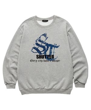 ST LOGO 맨투맨 (SLS034) 멜란지그레이