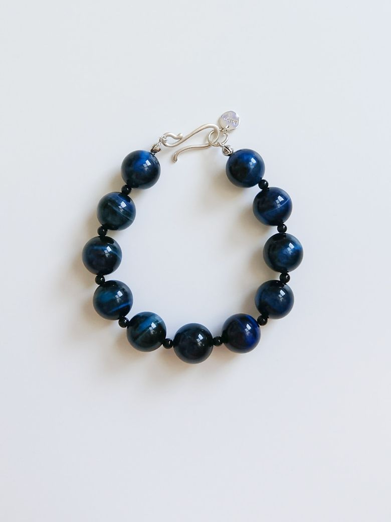 Dark Blue Tiger-eye  12mm Bracelet