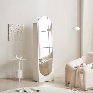 로들리 라운드 수납 전신 거울