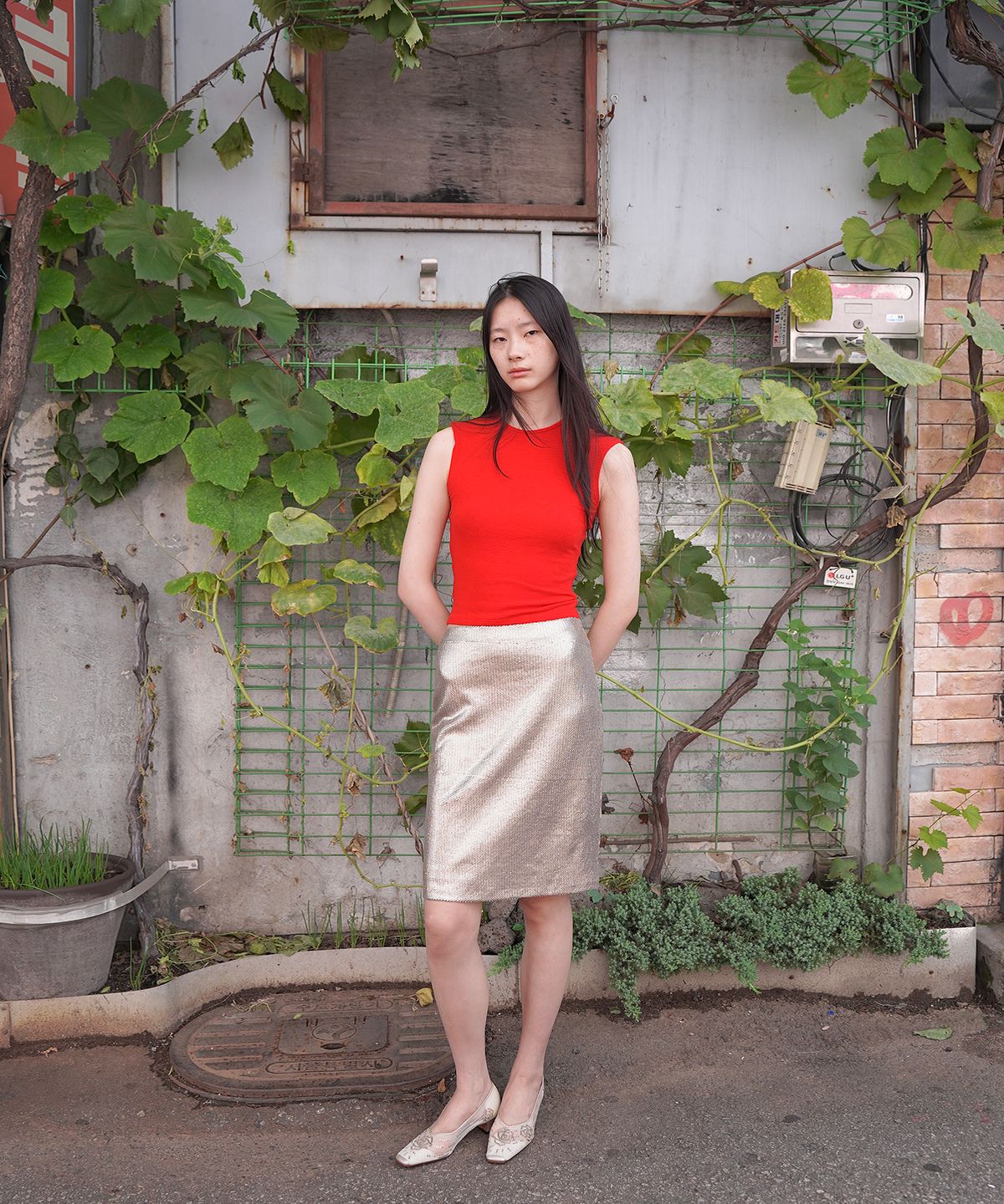 누아누(NUUANU) Carina Skirt_Gold