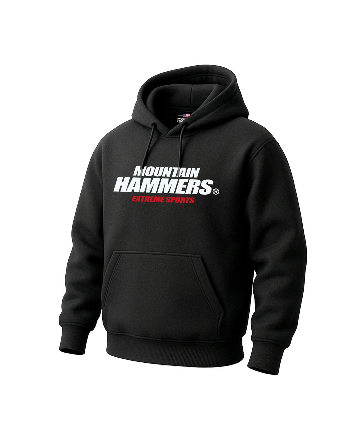 마운틴해머스(MOUNTAINHAMMERS) 익스트림 메인 로고 후드티 블랙