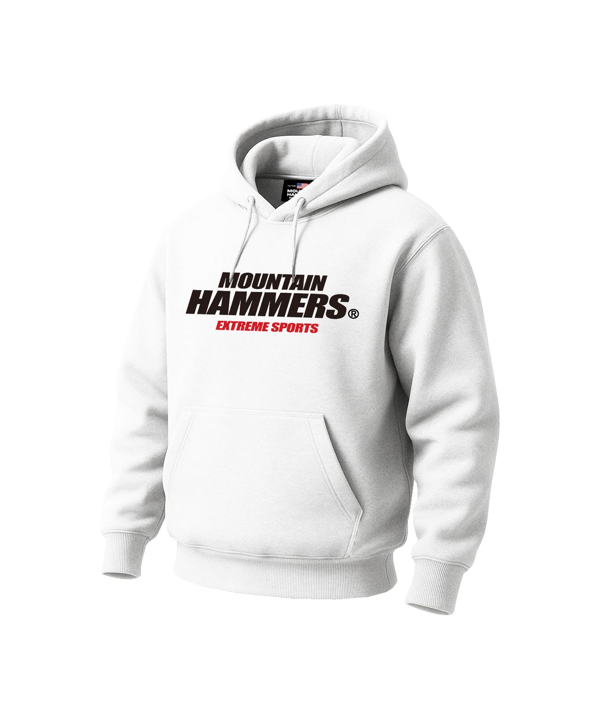 마운틴해머스(MOUNTAINHAMMERS) 익스트림 메인 로고 후드티 화이트