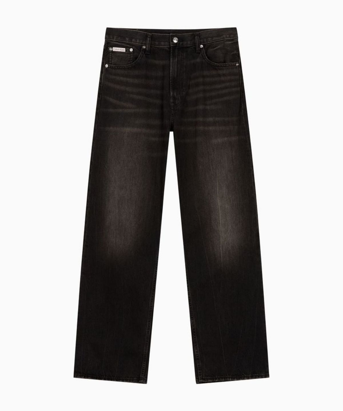 캘빈클라인 진(CALVIN KLEIN JEANS) 배기핏 에스프레소 블랙 데님 4RE787G 01G