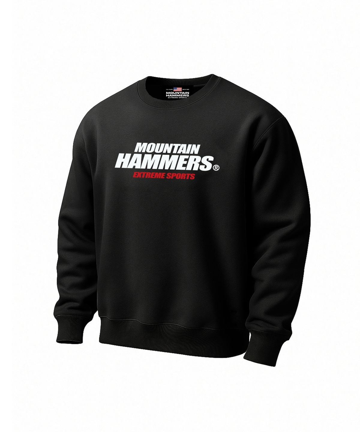 마운틴해머스(MOUNTAINHAMMERS) 익스트림 메인 로고 맨투맨 블랙