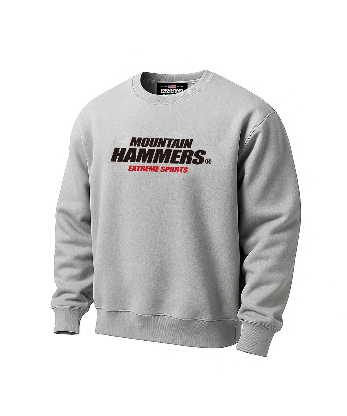 마운틴해머스(MOUNTAINHAMMERS) 익스트림 메인 로고 맨투맨 그레이