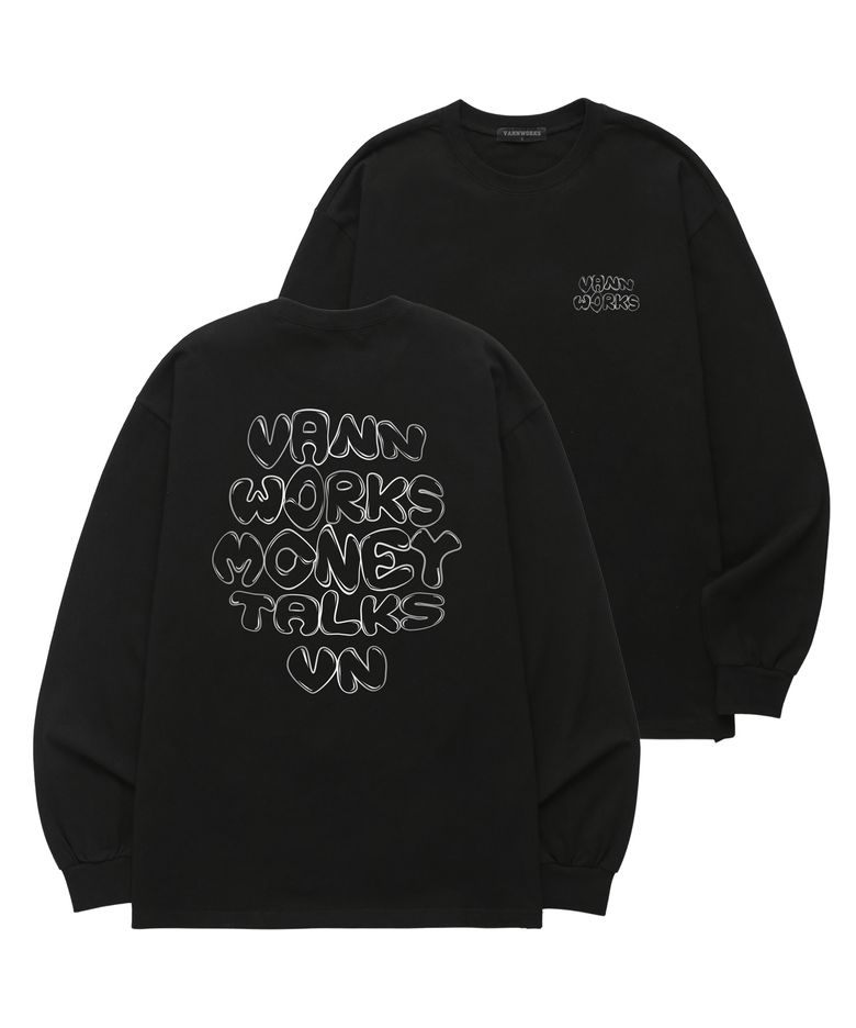 MONEY TALKS  롱슬리브 (VLS0122) 블랙