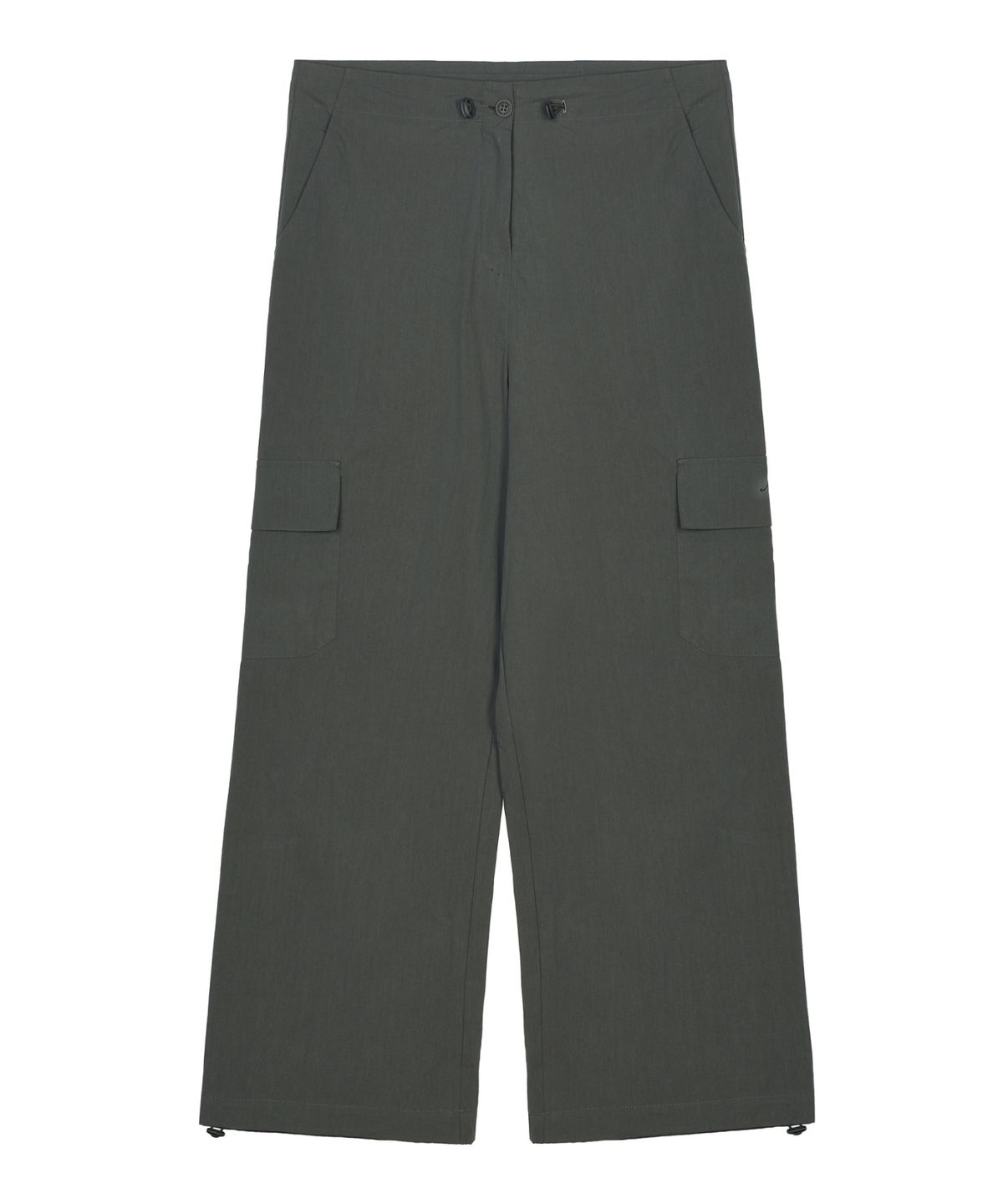 닉앤니콜(NICK&NICOLE) BUTTERFLY EMBROIDERY WIDE CARGO PANTS_CHARCOAL