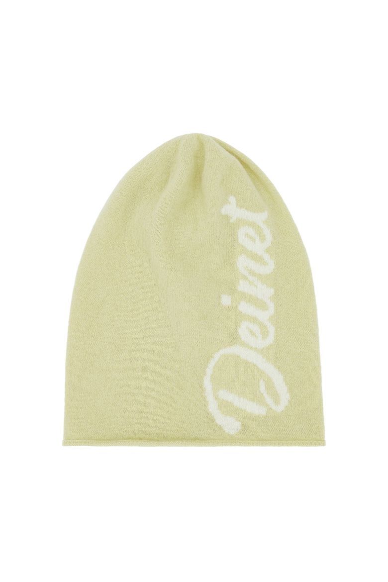 LAMBS WOOL PLAIN BEANIE IN GREEN