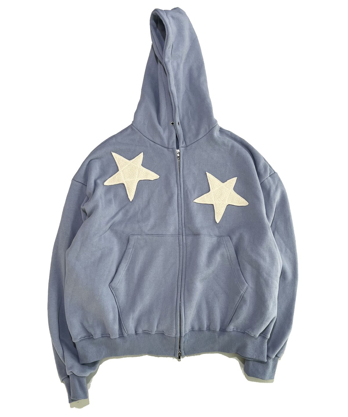 스케이터락(SK8ER ROCK) Star Napping Sweat Hood Zip-Up ((dusk blue))