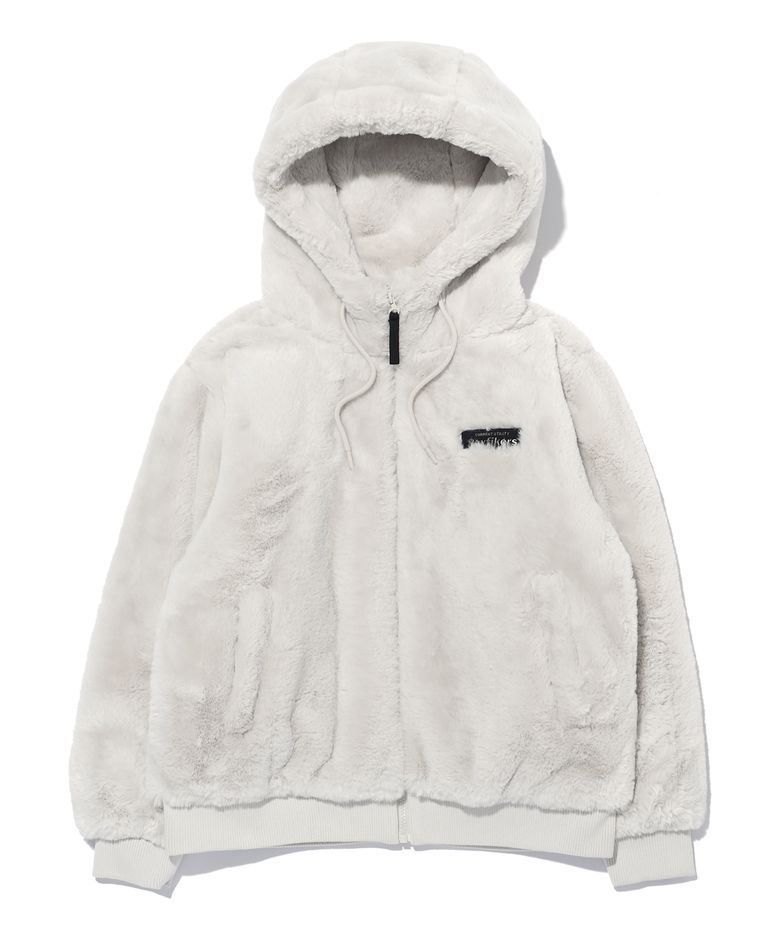 밍크보아 플리스 후드 점퍼 MP9JU932_LIGHT BEIGE
