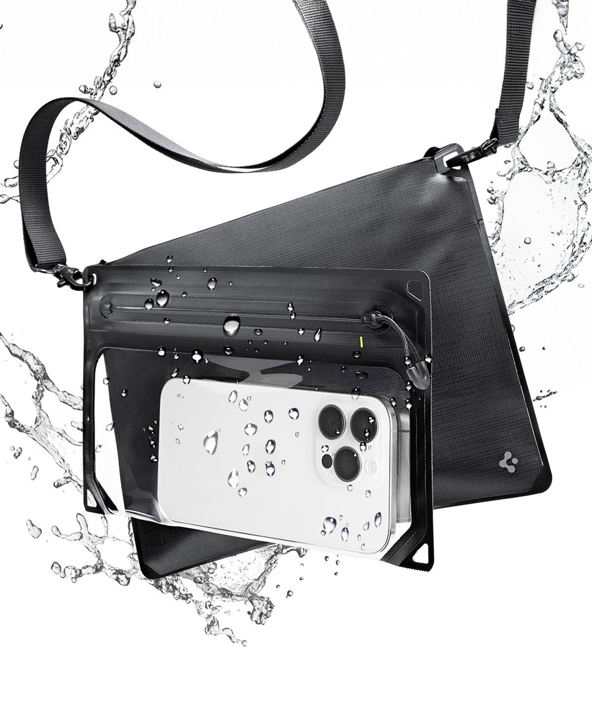 슈피겐(SPIGEN) 더블 포켓 듀얼 방수 크로스백 아쿠아쉴드 A640 (1팩)