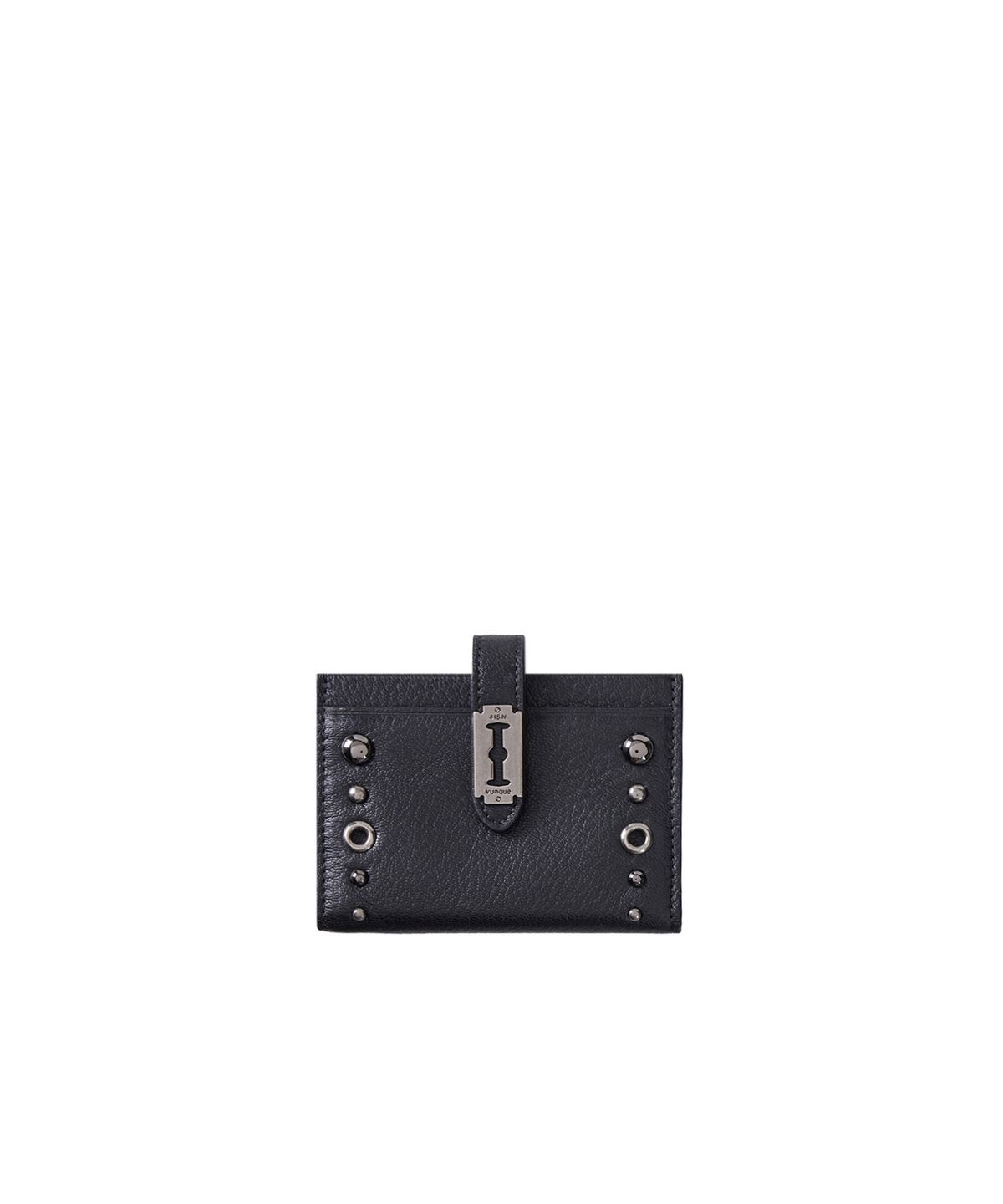 분크(VUNQUE) Magpie Goth Stud Card Wallet (맥파이 고스 스터드 카드지갑) Black