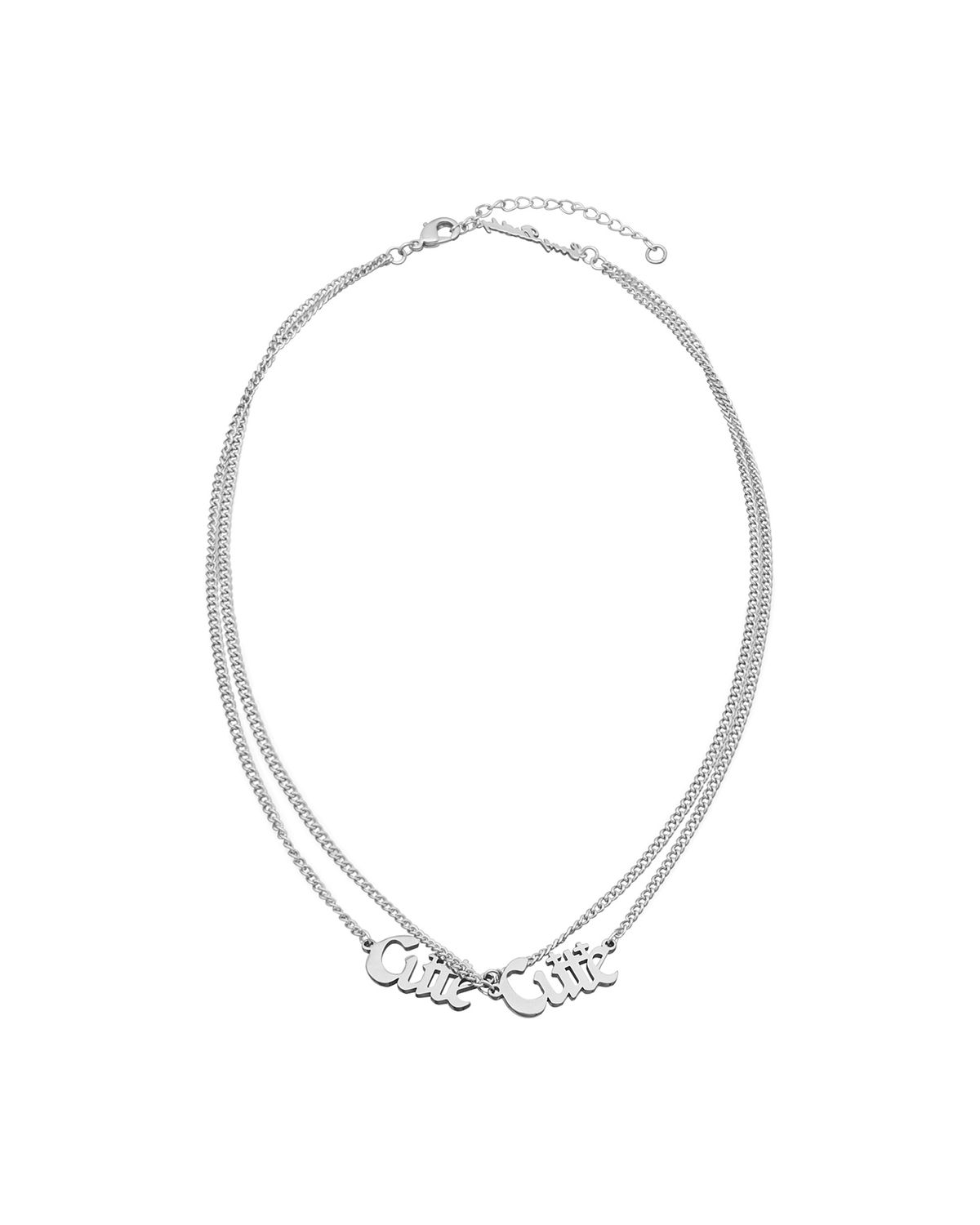 에브리벌스데이(EVERYBIRTHDAY) Cute++ silver silver necklace