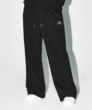 B-SYMBOL LOGO SEMI WIDE PANTS [BLACK]