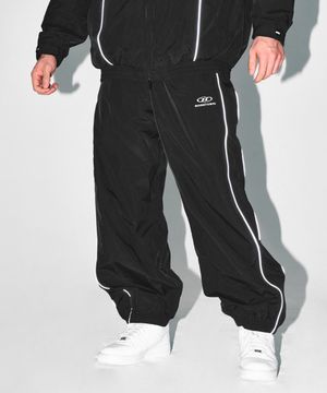 B-SYMBOL LOGO NYLON JOGGER PANTS [BLACK]