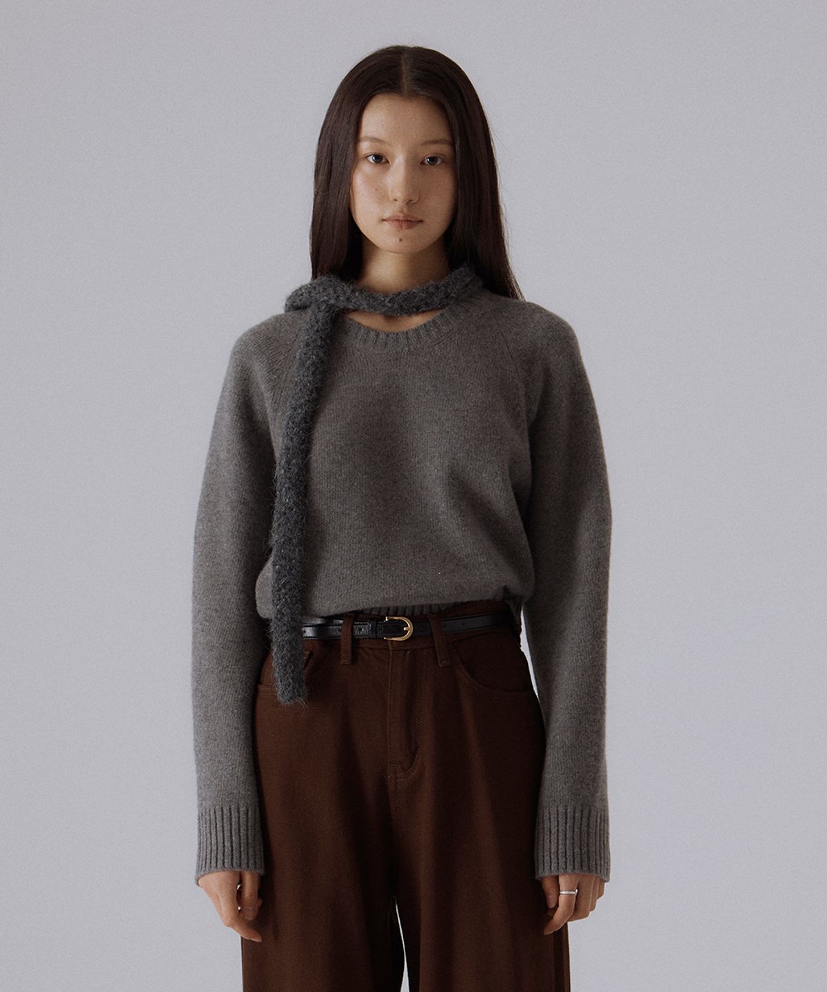 실른(SILN) Arca pullover knit (GREY)