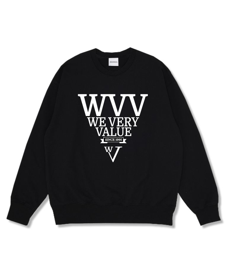 WVV스퀘어 오버핏 특양면 스웨트셔츠 4컬러 (기모선택)