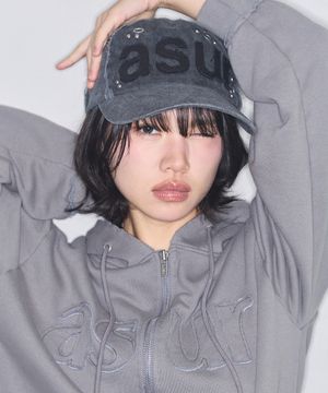 AU 피어스 볼 캡 차콜