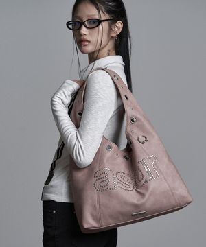 크래시 아일렛 숄더 백 인디핑크