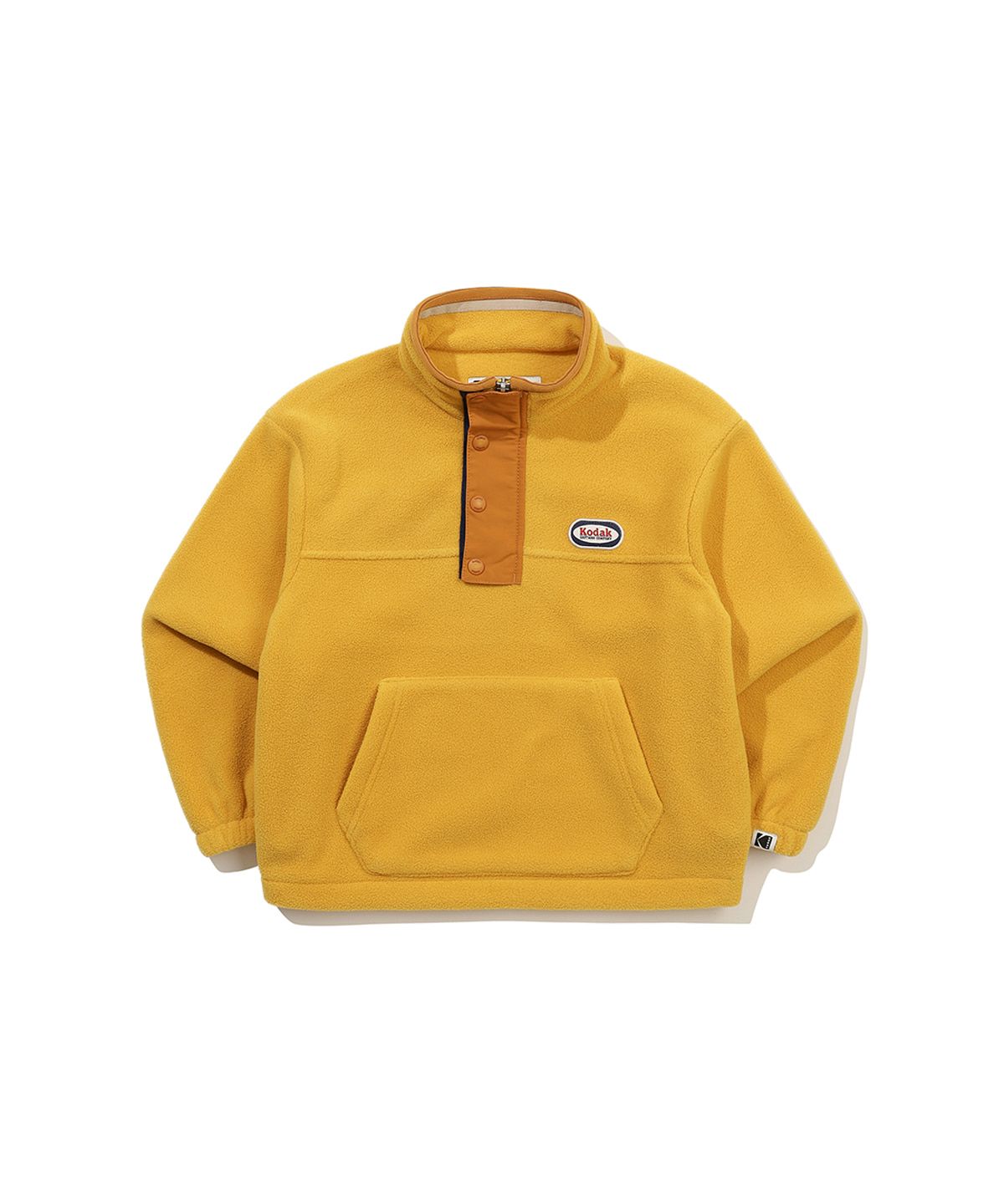 코닥 키즈(KODAK KIDS) 마이크로플리스 스탠넥 반집업 맨투맨 키즈 YELLOW