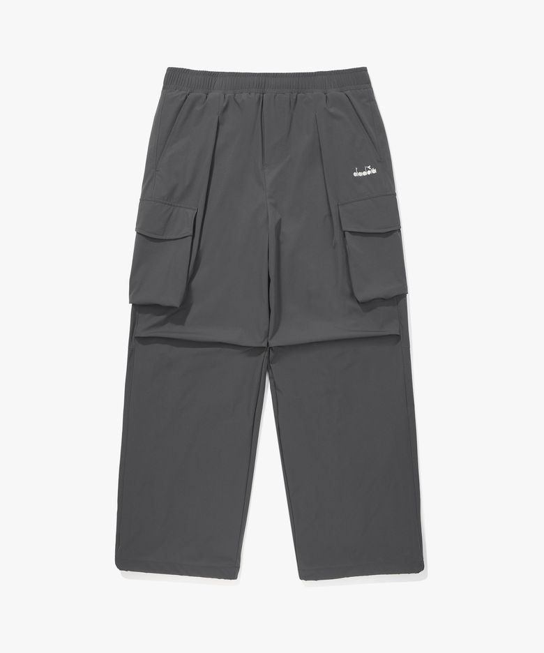 모르비 기모 카고 우븐 팬츠 GREY