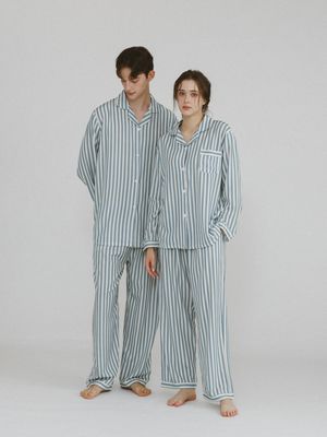 [2PACK] 커들 커플잠옷 긴팔 파자마 상하의 세트