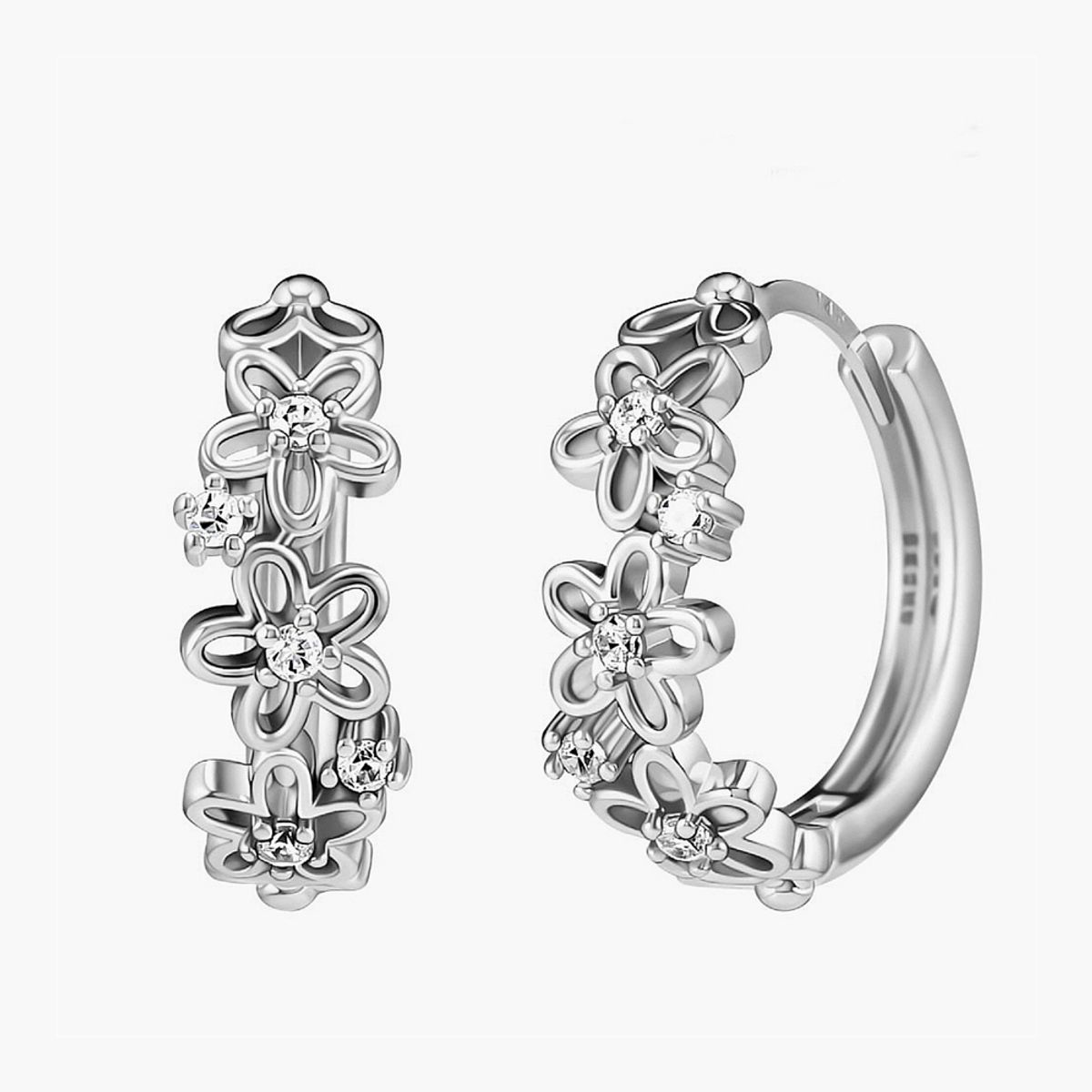 모노그래프(MONOGRAPH) 코델리아 귀걸이 MGER030S Rhodium Plated (화이트골드)