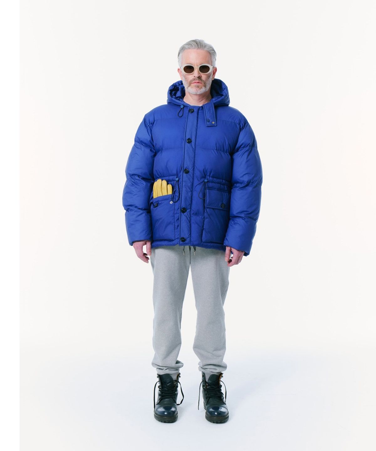밀라코드(MILACODE) Versatil Down Parka (Duck Down Semi Over Fit) (BLUE)