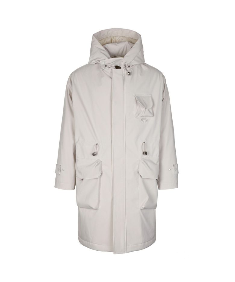 Multi Pocket Hoodie Coat (CREAM)