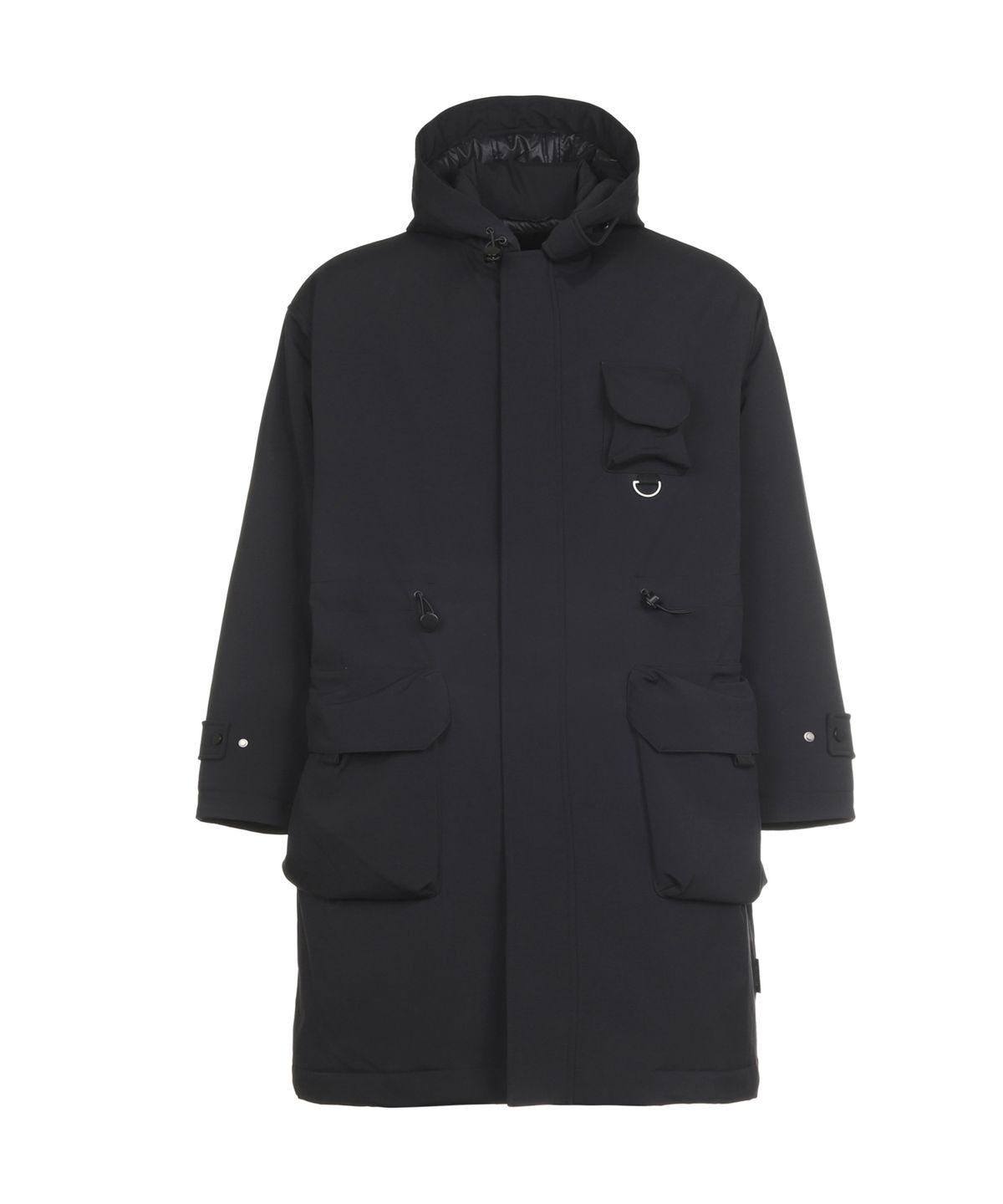 밀라코드(MILACODE) Multi Pocket Hoodie Coat (BLACK)