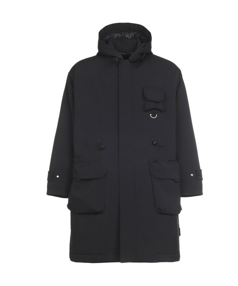 Multi Pocket Hoodie Coat (BLACK)