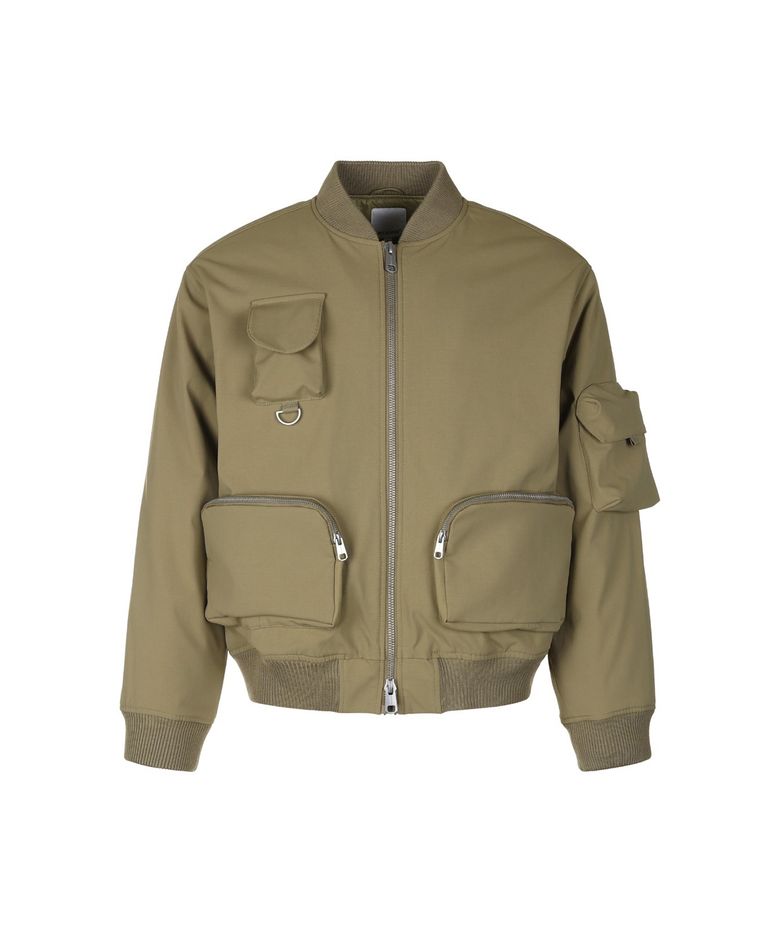 Multi Pocket Bomber Jacket (KHAKI)