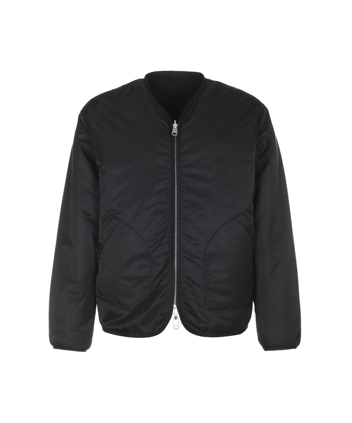 밀라코드(MILACODE) Reversible Round Neck Jacket (3M Thinsulate) (BLACK)